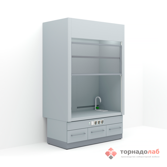 Купить Шкаф лабораторный вытяжной дистилляционный с низкой тумбой (ШВПД) ТорнадоЛаб по лучшей цене с доставкой - интернет-магазин Прогрессивные решения
