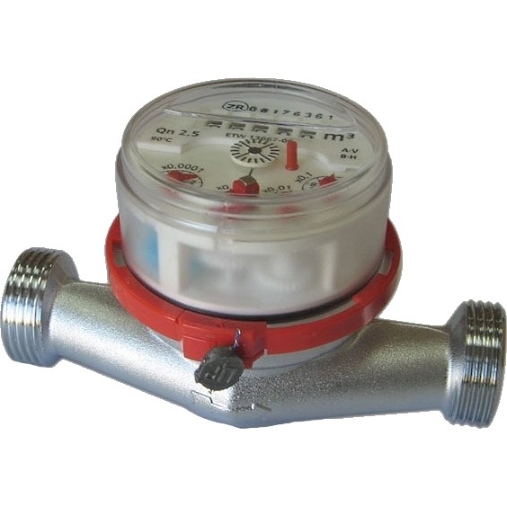 Счетчик воды ETW-N-AM ZENNER ETW-N-AM, DN 20, Qn 2,5, L 130 mm, G1"B, б/п по лучшей цене с доставкой - интернет-магазин Прогрессивные решения