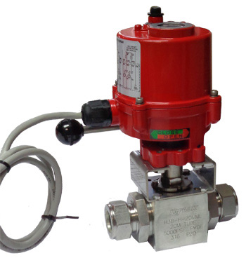 HB2-B3-H-8M-AEB-220AC Трехходовые шаровые краны с электроприводом 220в Hy-Lok HB2-B3-H-8M-AEB-220AC по лучшей цене с доставкой - интернет-магазин Прогрессивные решения