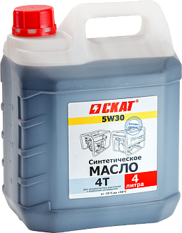 Масло 4-тактн. синтетическое SAE 5W30 4 л СКАТ-ДВ  по лучшей цене с доставкой - интернет-магазин Прогрессивные решения