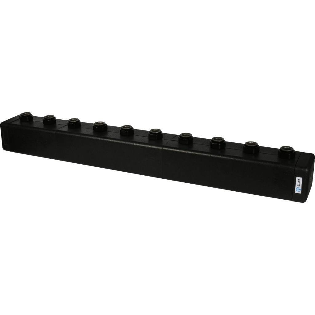 STOUT SDG-0016 Стальной распределительный коллектор 6 отопительных контуров. В теплоизоляции DN 25 STOUT SDG-0016-004006 по лучшей цене с доставкой - интернет-магазин Прогрессивные решения