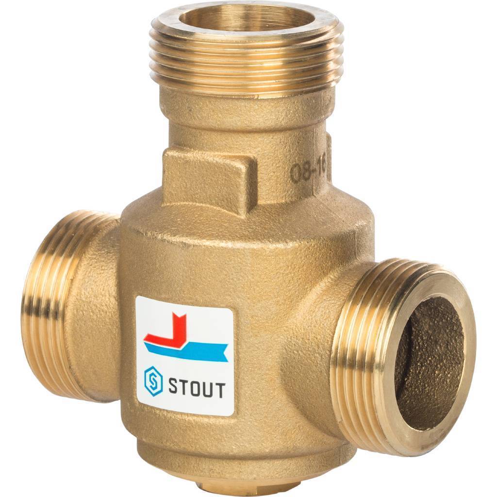 Купить SVM-0030-325504 STOUT SVM-0030 Термостатический смесительный клапан G 1)4 1/4 НР  55°С STOUT по лучшей цене с доставкой - интернет-магазин Прогрессивные решения