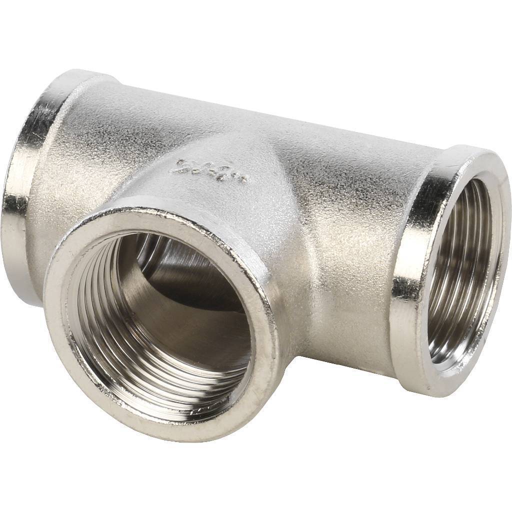 Купить SFT-0020-000034 STOUT  Тройник ВВ никелированный 3/4 STOUT по лучшей цене с доставкой - интернет-магазин Прогрессивные решения