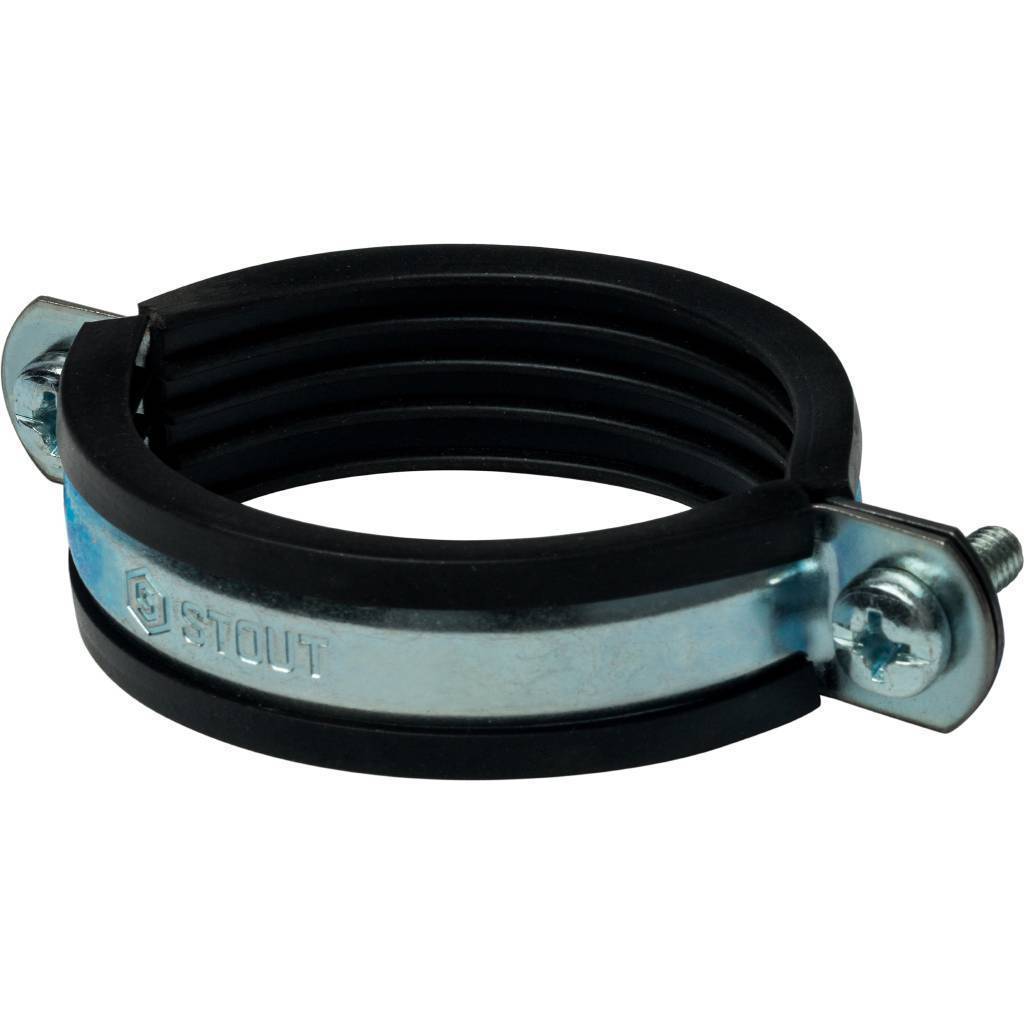 STOUT SAC-0020 Хомут для труб с гайкой 2 1/2"(75-80) STOUT SAC-0020-000212 по лучшей цене с доставкой - интернет-магазин Прогрессивные решения