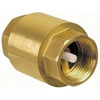 Клапан обратный латунный, SGL, Ду-20, Ру-10, муфтовый, пружинный дисковый, с пластиковым штоком ГРОЕН